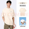 駱駝（CAMEL）純棉重磅短袖T恤男士透氣寬松休閑運動圓領(lǐng)半袖春夏季M14BAQR058 曬單實拍圖