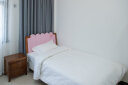 贵妮 全棉四件套  酒店纯棉缎条宾馆白色床品 白色60支 标准 被套200*230cm（四件套） 实拍图