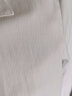 佐马仕（ZUOMASHI）短袖衬衫女 夏季白色修身职业装V领商务正装衬衣女工装酒店工作服 纯白色V领短袖 S/35 实拍图