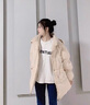 唐菓蜜羽絨棉服女冬季2023新款女裝韓版時(shí)尚百搭學(xué)生面包服加厚保暖棉衣 米白色 M 曬單實(shí)拍圖