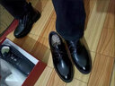 老爺車(chē)春秋真皮皮鞋男士大頭鞋商務(wù)內增高鞋8/10CM厚底鞋子男透氣德比鞋 LYC9106黑色增高10cm[單鞋款] 40 曬單實(shí)拍圖