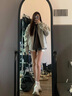 DXOT美式短款夾克外套女春秋季2025新款高級感小香風(fēng)棒球服早秋裝外套 【淺灰色】 M 45-55kg 曬單實(shí)拍圖