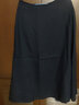 無(wú)印良品 MUJI 女式 法國亞麻 寬擺裙 BEK03C1S 深藏青色 L 曬單實(shí)拍圖