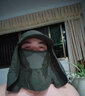 NZTK遮陽(yáng)帽男防紫外線(xiàn)騎車(chē)夏天防曬帽新品透氣可折疊漁夫帽遮臉可拆卸 軍色 55-60CM可調節 曬單實(shí)拍圖