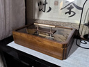 瑪格途干果盒新中式實(shí)木瓜子盤客廳輕奢九宮格木質(zhì)堅(jiān)果糖果零食盤收納盒 【單層長(zhǎng)方形】干果盒+6個(gè)金邊碗 曬單實(shí)拍圖