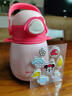 迪士尼兒童大肚杯保溫杯超大容量水壺冰雪愛(ài)莎吸管杯小學(xué)生直飲水杯雙飲 480ml】米妮粉吸管杯/316內膽 曬單實(shí)拍圖
