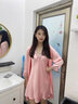 俊俊穗迪美睡衣女夏季薄款性感冰絲春秋睡袍兩件套裝仿真絲綢吊帶睡裙高級(jí)感 CX-925夕陽(yáng)紅（睡裙+睡袍） XL (115斤-125斤) 曬單實(shí)拍圖