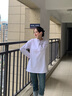 嘉麗薇打底衫女秋冬季新款長(cháng)袖t恤寬松加絨遮肉休閑內搭基礎中長(cháng)款上衣 白色（常規） M 曬單實(shí)拍圖
