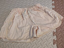 休閑短褲女夏季外穿高腰顯瘦百搭含棉外穿運動(dòng)休閑短褲女夏季A字熱褲百搭柔軟ins潮高腰居家三分褲 黃色 M 曬單實(shí)拍圖