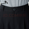 哥弟（GIRDEAR）女裝簡(jiǎn)約休閑西裝短褲女1100539 黑色 XL (5碼) 曬單實(shí)拍圖