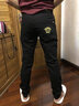 柯捷豪春夏新款高端九分牛仔褲男款修身小腳彈力印花男士9分褲薄料 黑色-九分褲 加絨 29 曬單實(shí)拍圖