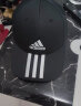 adidas 阿迪达斯帽子男潮流鸭舌帽跑步运动棒球帽女休闲透气棉帽网球帽 黑色FK0894 实拍图