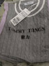 糖力【商場(chǎng)同款】春秋新款短袖撞色麻花針織衫女套頭打底衫上衣 灰色 M 曬單實(shí)拍圖