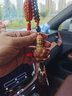 卡麗蒂汽車(chē)平安掛件車(chē)內吊飾黃楊木小佛車(chē)掛車(chē)載掛飾后視鏡吊墜飾品男女 紅色 曬單實(shí)拍圖