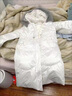 皮爾卡丹大毛領白色羽絨服女中長款加厚2025新款冬時尚寬松連帽鴨絨外套 白色仿真毛領  L 120-135斤左右 曬單實拍圖