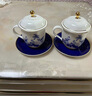 高淳陶瓷辦公室茶杯男士青瓷茶具水杯茶具青花盛世同春蓋杯送禮禮品盒裝專柜同款 盛世同春茶杯 曬單實拍圖