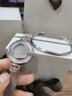 CKTK【埃尼斯推薦】滿(mǎn)天星女手表氣質(zhì)輕奢小圓盤(pán)鏤空鑲鉆腕表石英表 C2103銀色 禮盒裝 曬單實(shí)拍圖