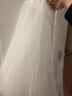 缔晶 法式白色领证小头纱头饰双层 简约短款新娘结婚登记拍照道具婚纱 实拍图