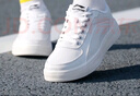 李寧（LI-NING）板鞋小白鞋女鞋運(yùn)動(dòng)鞋輕便春秋季新款低幫防滑休閑女旅游鞋子 標(biāo)準(zhǔn)白 39 曬單實(shí)拍圖