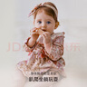 OAK FAMILY長(cháng)袖防污反穿罩衣男女寶寶吃飯圍兜防水防臟加長(cháng)款兒童罩衣3-6歲 小羊果園 90 曬單實(shí)拍圖