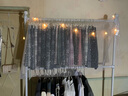 唐傲男女服裝店展示架童裝店貨架落地式陳列側掛衣服桿子雙層升降復古 曬單實(shí)拍圖