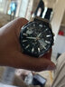 卡西歐（CASIO）手表男表休閑edifice多功能日韓表送男友生日禮物學(xué)生送人 EFR-303L-1A黑盤皮帶IP離子涂層 曬單實(shí)拍圖