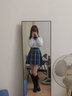 【JK制服官方】岡梨田 現貨掉落原創(chuàng  )日系正統JK制服格裙百褶裙學(xué)生深藍格校供感半身裙學(xué)院風(fēng) 格裙+長(cháng)袖襯衫+領(lǐng)花 L 曬單實(shí)拍圖