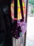 佳韩新款单肩包女尼龙斜挎包时尚印花女包牛津防泼水布包中年妈妈休闲旅行挎包 紫色气球 实拍图