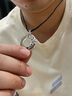 圣雅羅十二生肖蛇年情侶銀項鏈男女款平安扣吊墜時尚飾品生日禮物送男友 亥豬 男款 曬單實拍圖