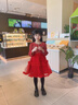 安妮優(yōu)兒女童漢服冬款拜年服女寶中國風(fēng)2025新款古裝過年冬季兒童新年唐裝 紅色披風(fēng) 150 曬單實(shí)拍圖
