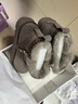 百麗（Belle）舒適厚底雪地靴女加厚保暖短靴D1F1DDD4 灰色 39 (245mm) 曬單實(shí)拍圖