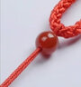 夢(mèng)逸吊墜掛繩翡翠玉佩項鏈繩男女款手工編織吊墜繩紅繩項鏈 02螺旋結粗款紅色 曬單實(shí)拍圖