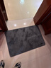 潔麗雅家用地墊腳墊衛生間吸水防滑浴室墊腳門(mén)口毛巾墊 灰色短絨款【吸水防滑不掉毛】 90cm*60cm 2件數 【特大號】 曬單實(shí)拍圖