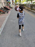 兒童緊身衣訓練服男跑步運動(dòng)短袖套裝籃球足球速干衣七分褲健身服YIPAI懿派 黑灰套裝 24碼(身高120 體重40斤左右) 曬單實(shí)拍圖