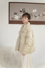 lagogo【三防】立領(lǐng)保暖羽絨服女拉谷谷2024冬新款短款面包服外套 卡其綠 S 曬單實(shí)拍圖
