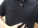 七匹狼短袖T恤男純棉薄款夏季新款商務(wù)休閑男士翻領(lǐng)凈色打底衫 001(黑色) 170/88A/L 曬單實(shí)拍圖