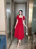 麥斯貝思敬酒服新娘遮肚子酒紅色訂婚衣服女禮服連衣裙小個(gè)子大碼 酒紅色 3XL 曬單實(shí)拍圖