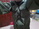 左斯客勞保服工作服男裝套裝秋冬季加絨電焊防焊工作服裝工裝冬天工地 A29-A款軍綠純棉加絨 180(適合150-170斤) 曬單實(shí)拍圖