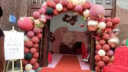 蒂诗卡 结婚气球拱门支架订婚开业庆典活动室内外婚房酒店婚礼布置装饰 蝴蝶结气球拱门 实拍图