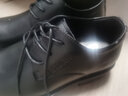 堡度馳夏季增高鞋男厚底10cm隱形內增高皮鞋男8cm韓版商務(wù)正裝透氣男鞋 黑色（增高7.5cm） 39 曬單實(shí)拍圖