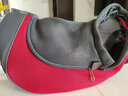 貞喜氣貓包外出便攜單肩寵物包斜挎貓咪小型犬旅行狗包透氣冬天胸前包包 紅色大號 曬單實(shí)拍圖