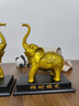 天祥緣黃銅大象擺件一對(duì)銅象招客廳玄關(guān)財(cái)吸水象銅制大號(hào)鼻子朝天銅大象 15號(hào)新款福財(cái)對(duì)象一對(duì) 曬單實(shí)拍圖