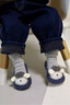 迪士尼寶寶新生嬰兒鞋襪冬季軟底6到12個(gè)學(xué)步春秋款0一3月8加絨男女寶寶鞋子 小羊灰色 1雙 均碼 M碼(10.5-11.5cm)6-10個(gè)月 曬單實(shí)拍圖