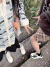 CAMILA KSENIA小白鞋2025新款夏季爆款厚底百搭運動品牌熊貓板鞋增高 黑色 38 曬單實拍圖