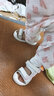 布拉米勒女寶寶涼鞋夏季軟底防滑嬰兒鞋子幼童小童包頭女寶學(xué)步鞋 粉紅色 內(nèi)長14cm 曬單實拍圖