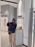 CTOX復古羊羔毛棉衣外套女2025冬新款韓版時(shí)髦小個(gè)子加絨加厚牛仔棉服 牛仔 M 100-115斤 曬單實(shí)拍圖