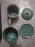金鑲玉 陳文德老師手工制作仿宋汝窯茶杯可養開(kāi)片陶瓷辦公杯茶水分離杯 陳文德汝窯冰片蓮花四件杯 曬單實(shí)拍圖