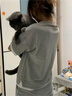 親子裝一家三口四口夏季母子母女裝全家2024新款潮運動服套裝 花灰 上衣+褲子 男裝L 121-140斤 曬單實拍圖
