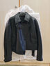 日著(zhù)（rizhuo）品牌女裝2025秋季新款高級氣質(zhì)時(shí)髦短外套翻領(lǐng)三防真綿羊皮衣 夜黑 S 曬單實(shí)拍圖