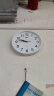 康巴丝（Compas）挂钟客厅 简约钟表客厅石英钟表挂墙时钟 30CM直径 C2866 白色 实拍图